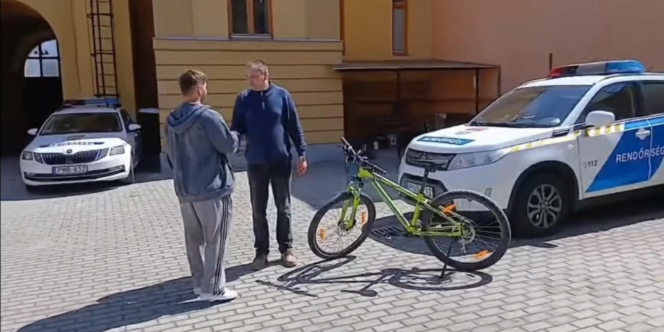 Pár órán belül megkerült az ellopott kerékpár (Videóval)