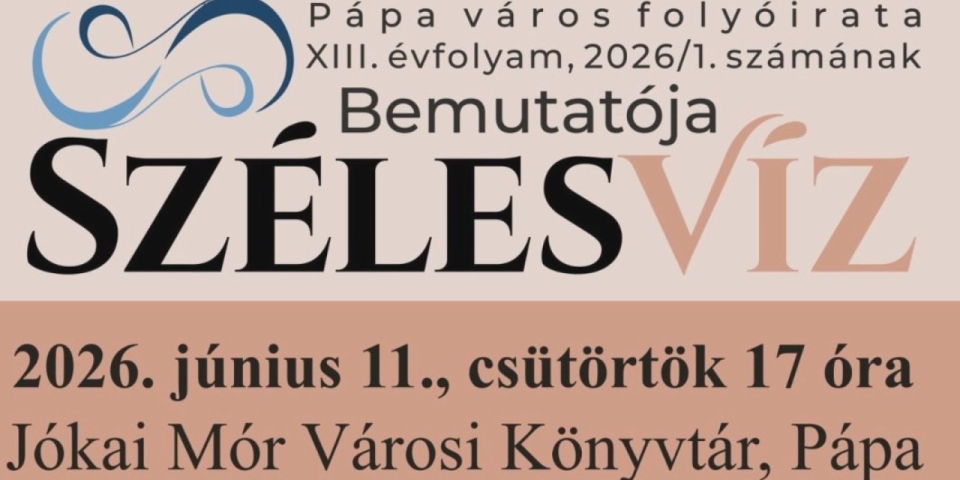 A helyi kultúra tükre — bemutatják a Szélesvíz új lapszámát