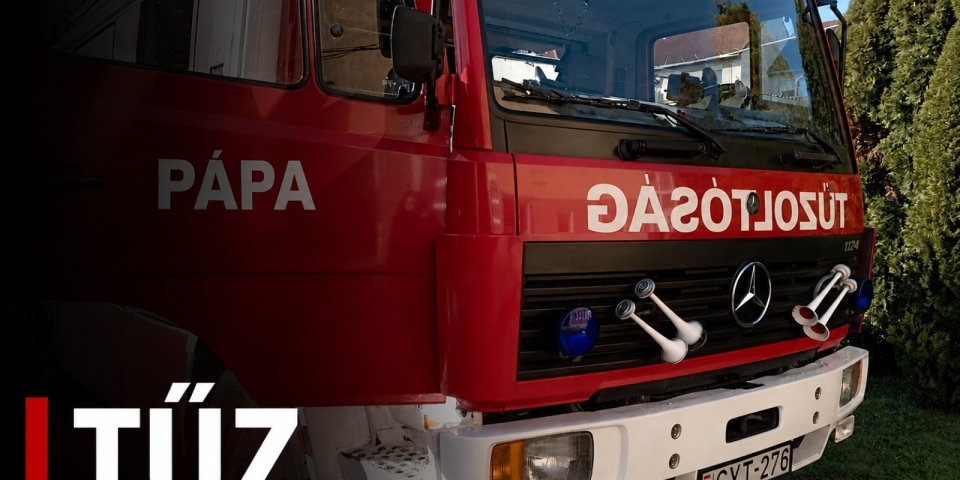 Hatalmas tűzzel küzdenek Tapolca térségében, pápai tűzoltók is oltanak