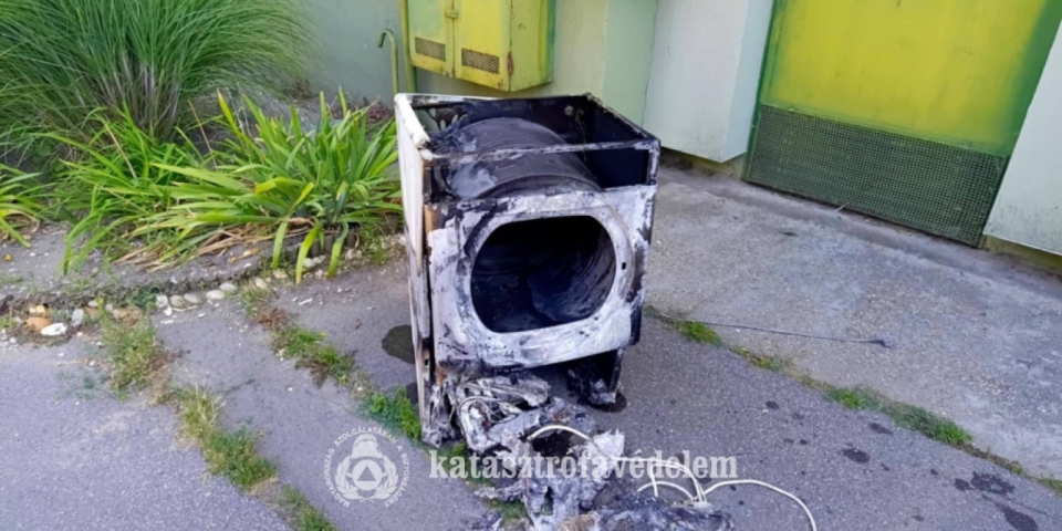 Szárítógép okozott tüzet Pápán