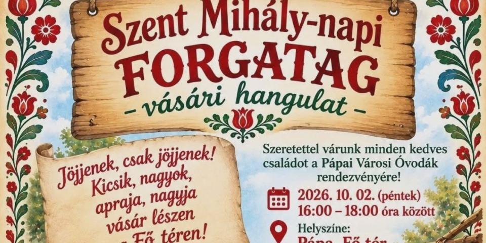 Szent Mihály-napi vásári forgataggal készülnek az óvodák