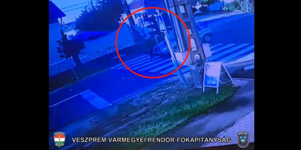 Videón egy pápai baleset