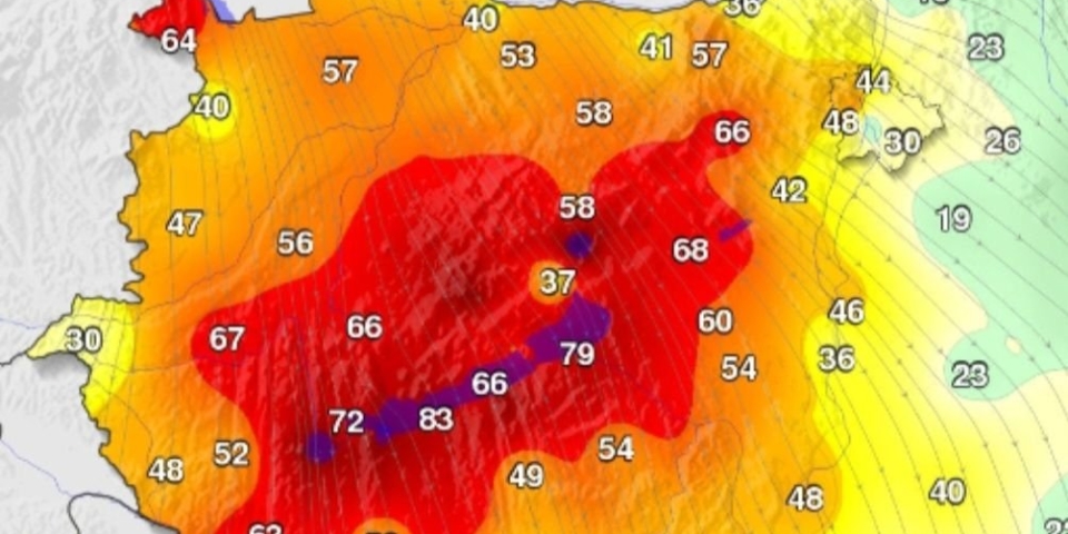 Riasztás Pápa környékén: erős széllökésekre kell készülni
