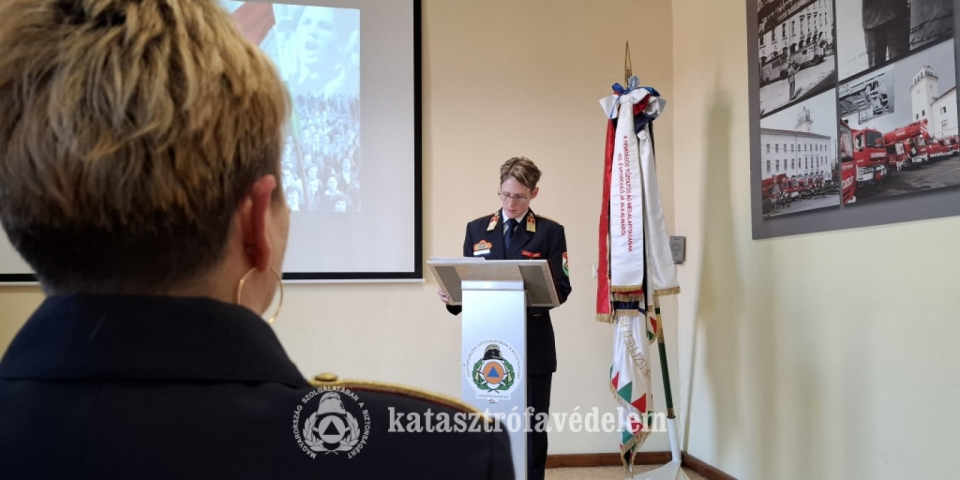 Megemlékezés a katasztrófavédelemnél