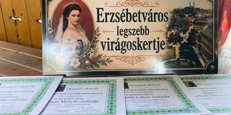 Nem volt könnyű a döntés: megvannak Erzsébetváros legszebb kertjei