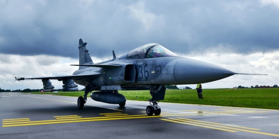 Éles riasztás  Magyar Gripenek a Balti légtérben