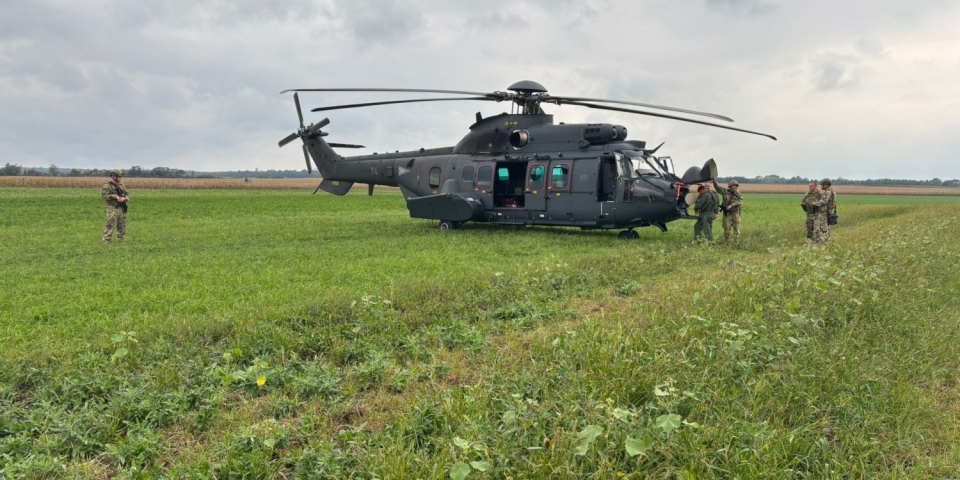  Kényszerleszállás Pápa közelében