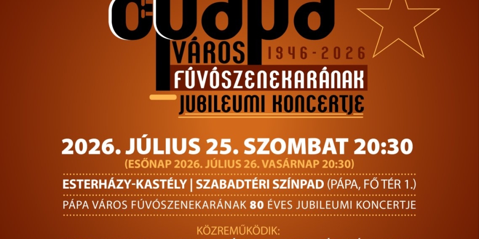Pápa Város Fúvószenekarának jubileumi koncertje
