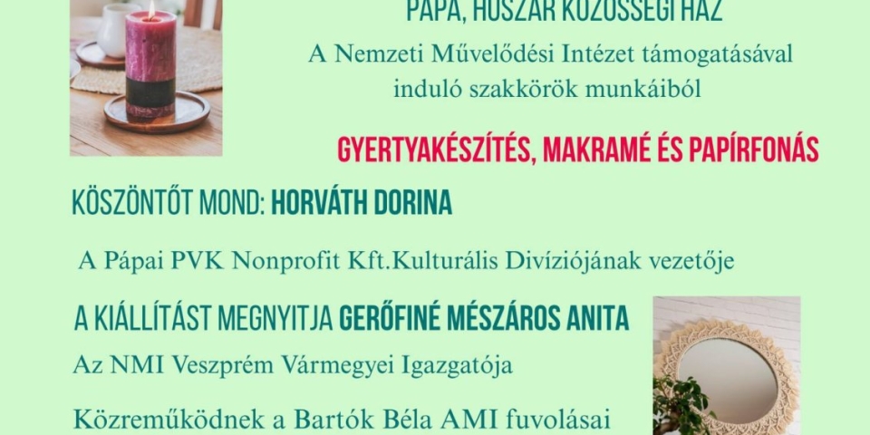 ASzakkör kézműves kiállítása