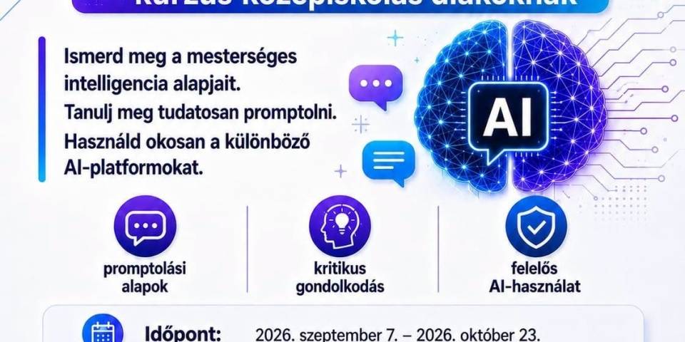 AI prompt alapok kurzus középiskolásoknak