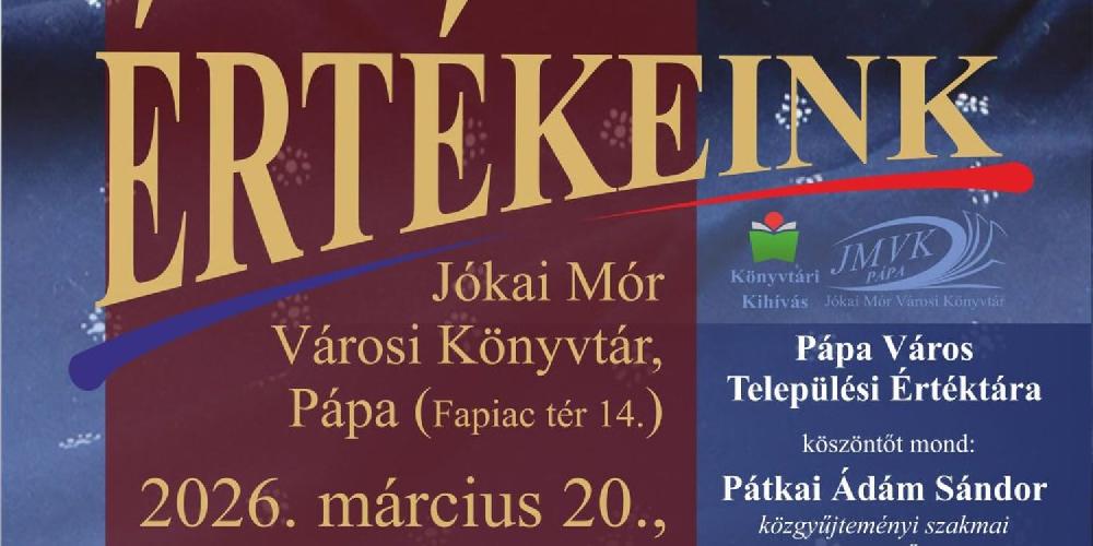 Értékeink - előadássorozat