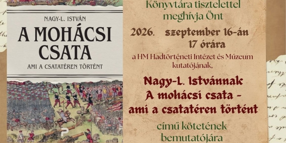 Mohács 500 - könyvbemutató